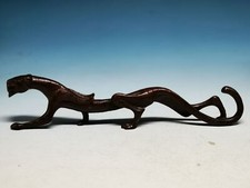 Exquisite Chinese Pure Red Copper Mythical Animals Tiger Statue Collection