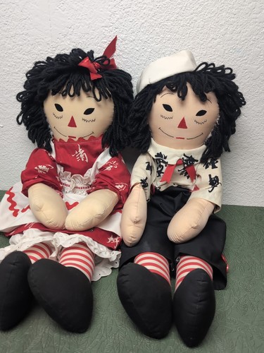 Raggedy Ann & Andy 24” Dolls Handmade Japanese Inspired