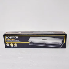 NEW Bostitch Office HP12 3 Hole Punch 12 Sheet Capacity Metal Paper Punches 