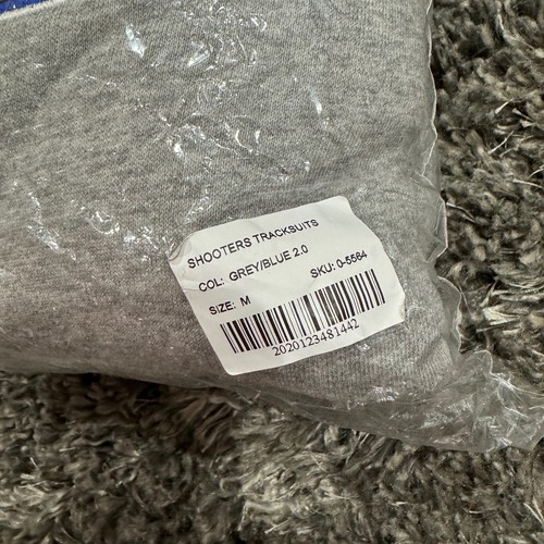 Trapstar London Shooters Hoodie Tracksuit in Grey/Blue, Size M - Picture 9 of 9