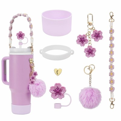 NBOOCUP Glitzer Silikon-Stiefel Für Stanley Cup - Universal Schutzboot Für Trinkflaschen