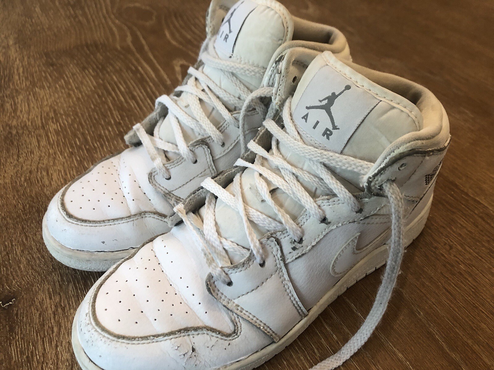 Size 4.5 Jordan 1 Retro Mid White 2017 for sale online eBay