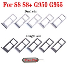 For Samsung Galaxy S8 G950 S8 G955 Original SIM SD Card Tray Slot with Pin New