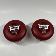 2 pcs Proraso Shaving Soap for Thick  Coarse Beard, Sandalwood 5.2 oz 2 Pack 