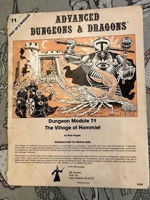 T1 The Village Of Hommlet DUNGEON Modul AD&D, D&D, 1979