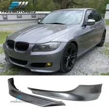 Fits 09-12 BMW E90 3-Series OE Style Front Lip Splitters Painted #A52 Gray