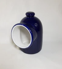 BIA BLUE ceramic salt pig cellar hand glazed - Used
