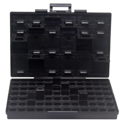 Aidetek 4pcs BOXALL96AS 96 Components anti-static ESD Safe Enclosure Organizer