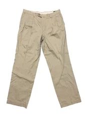 Dockers Premium Pleated Relaxed Fit Pants Men’s 36x32 NWT Brushed Cotton Khaki