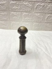 Brass Engraved Long Designer Handle for Wooden Walking Stick Canes Only Handle