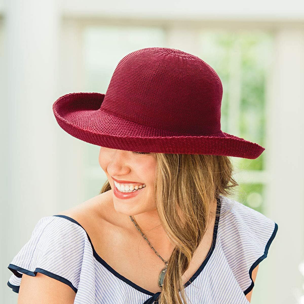 NWOT Wallaroo Sun Hat Victoria Dark Chocolate Color Women main image 3