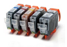 Badger Inks Set of Ink Cartridges Compatible with Canon PGI-525 / CLI-526