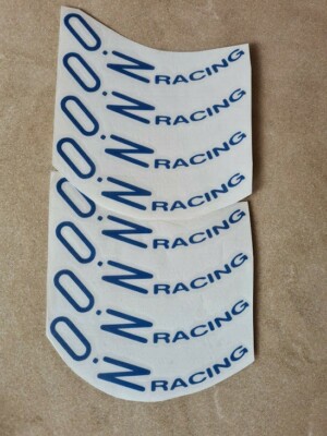 8pcs Oz Racing Wheels Sticker Blue Vinyl Decal