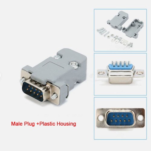 DB9 9Way D-SUB Connector Female/Male Plug Socket Metal/Plastic Shell Solder Type - Picture 25 of 31