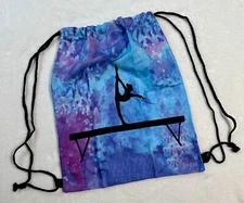 NEW Grip Bag ELITE Gymnastics Leotard BAR GRIP Blue Purple GK Tote BEAM Backpack