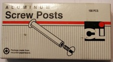 CLI 1 inch aluminum screw posts box of 100 3706L