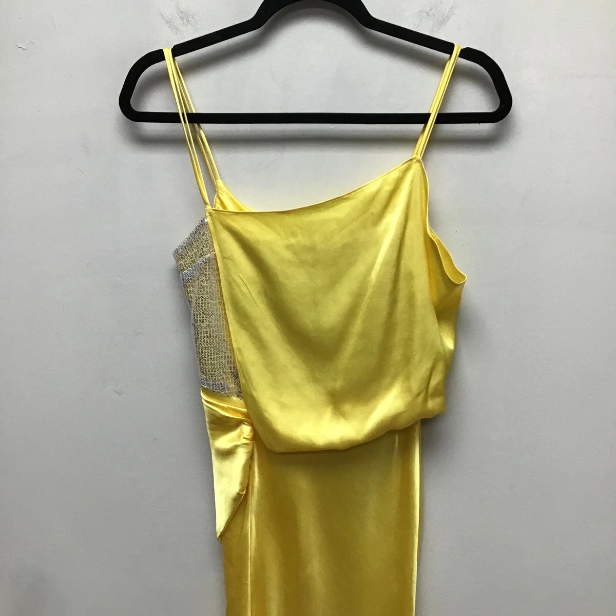 Topshop yellow midi clearance dress