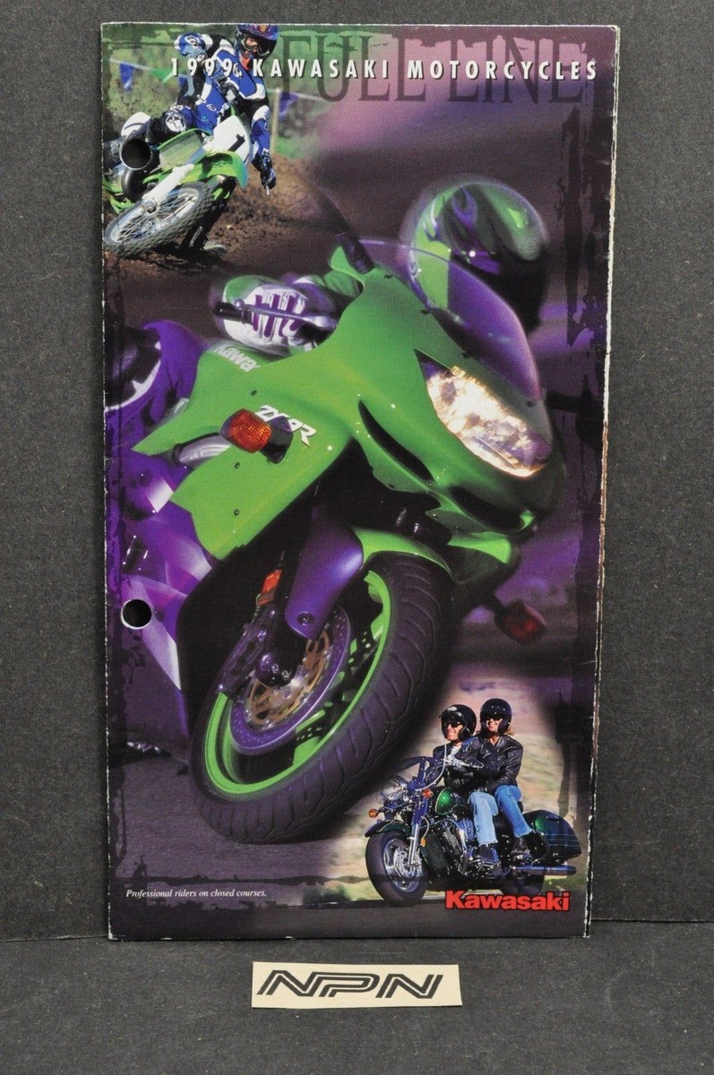 ｓサイズ 1999 Kawasaki Motorcycle Brochure Street Dirt Bike Motocross