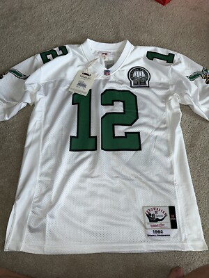 Philadelphia Eagles Randall Cunningham M&N 1992 Authentic White Jersey Sz 44 L