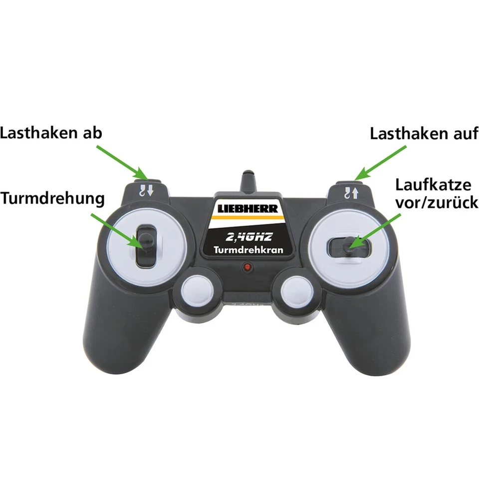 LIEBHERR Turmdrehkran Ferngesteuert Modell RC Spielzeug Kind Baustelle Kran - Bild 4 von 4