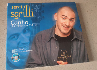 Sergio Sgrilli - Canto (Lo Faccio A Zelig) CD Single 3 Tracks 2003 Digipak