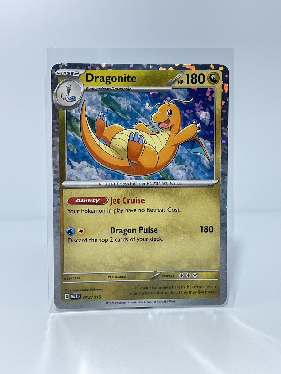 McDonalds 2025 Pokémon Dragon Discovery RARE Dragonite Holo Promo 012/015  M24 EN