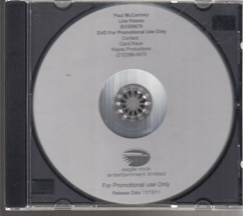paul mccartney live kisses dvd promo