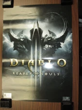 Authentic Poster Diablo 3 Reaper of Souls 2-sided PC Blizzard PS3 PS4
