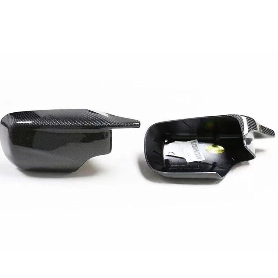 1Pair Car Rear View Side Mirror Cover For BMW E46 325i 330i 1998-05 Carbon Fiber — 第 4/4 张图片