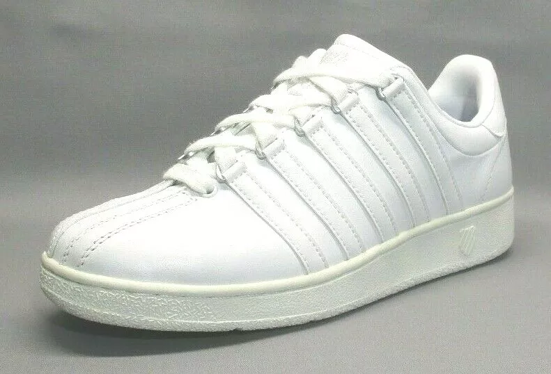 fluiten Onenigheid De eigenaar K-Swiss Men&#039;s Classic VN Low Sneakers Shoes, White/White, 03343-101-M  | eBay