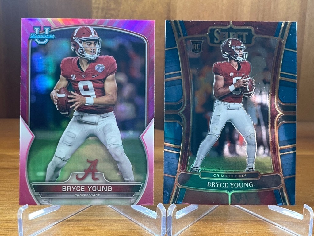 2022 Bowman U Chrome Bryce Young Pink Refractor #1 + Select Draft Picks #1