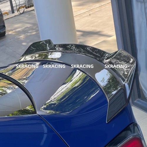 Real Carbon Fiber V Rear Boot Spoiler Wing Flap For Cadillac CT4 2020-2025 - Picture 16 of 24