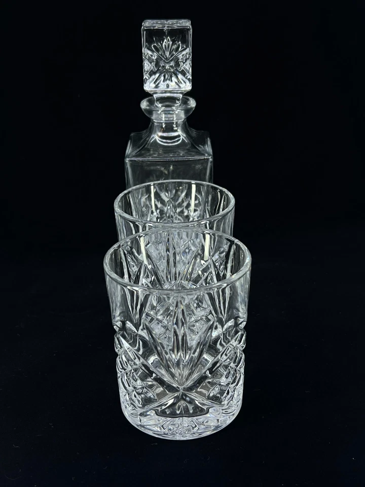 Lote de 4 vasos de whisky jarra colección Shannon Crystal de Godinger Dublin Foto 3 de 4