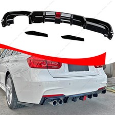 For 12-18 Bmw F30 3-series M Sport 325i 328i Performance Style Rear Diffuser