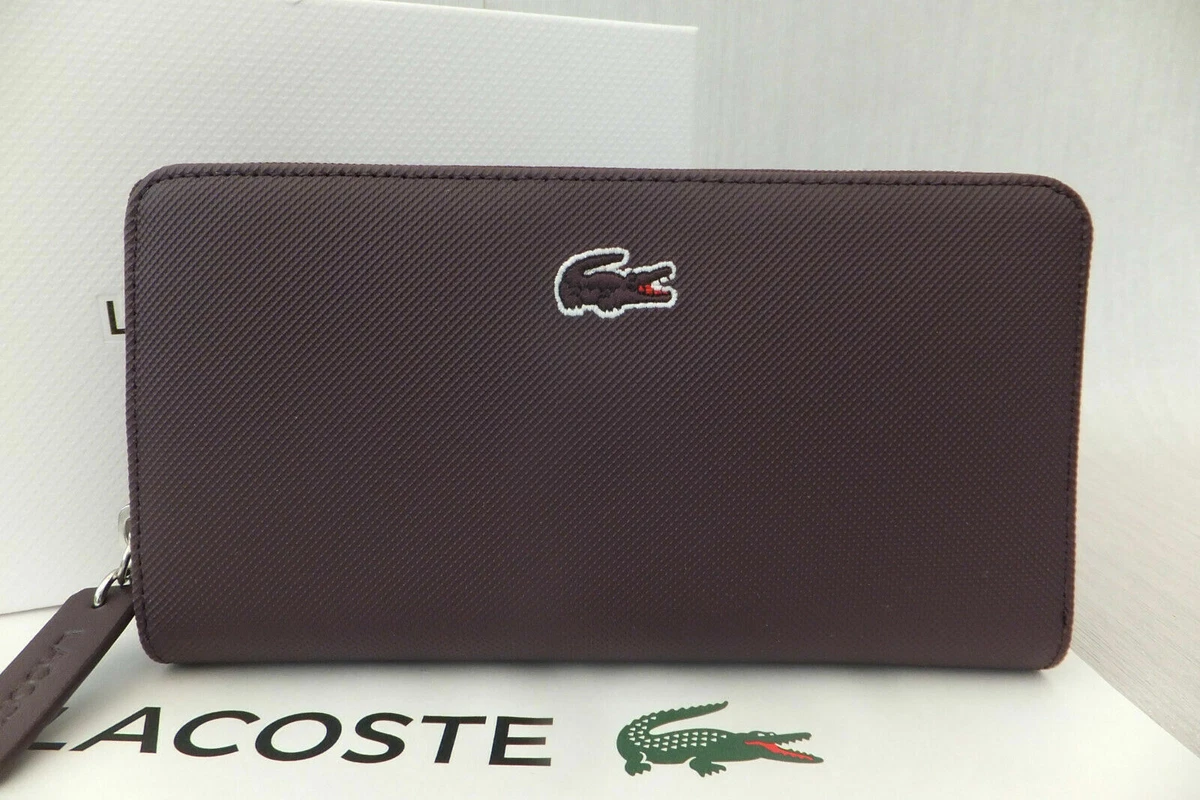 Lacoste Ladies Large Purple Coin Zip Purse BNWT RP £99 H20 x W10.5cm 3614038635409 | eBay