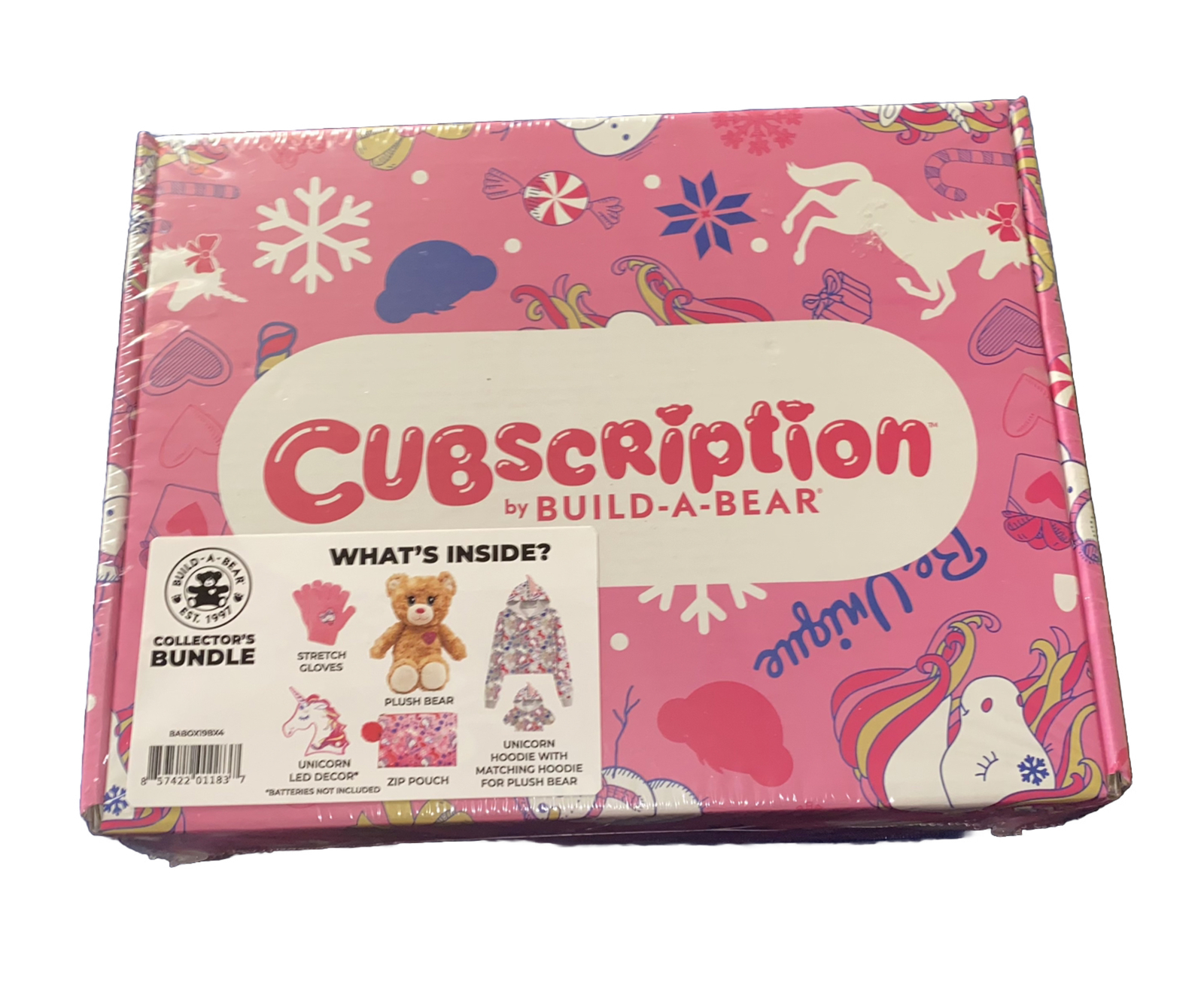Build-a-Bear Workshop Cubscription Unicorn Set Size 6/7 New Sealed-image