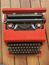 Vintage Valentine Typewriter W Case Olivetti Ettore Sottsass Portable 1960s Red thumbnail