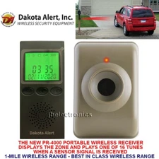 DAKOTA ALERT MTPR-4000 WIRELESS MOTION DETECTOR SECURITY ALARM - 1 SENSOR