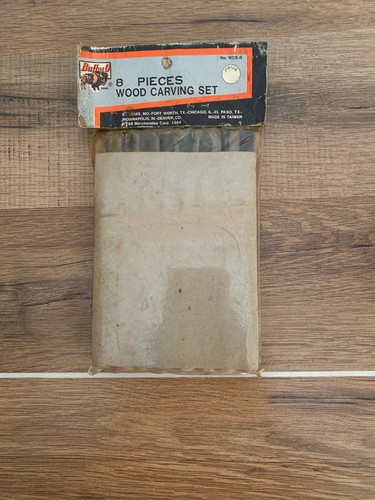 Neu in OVP!!! Vintage Büffel Marke 8-teiliges Holzschnitzset - Bild 5 von 5