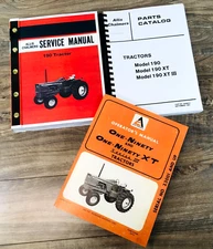 Allis Chalmers 190 190Xt Series Iii Tractor Service Parts Operators Manual Set