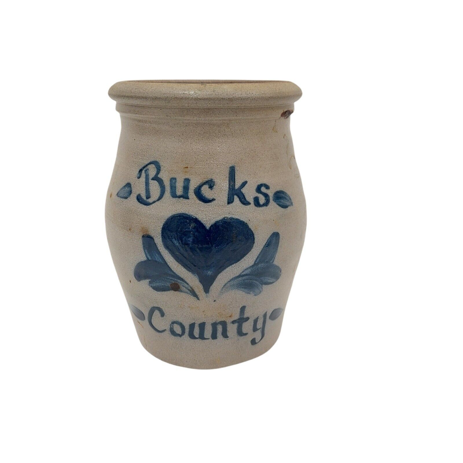 Vintage Rowe Pottery Works Stoneware Glaze Handmade Crock Bucks County Pa  Rare
