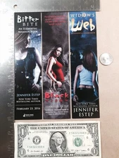 Lot of 3 Elemental Assassin Bookmarks by Jennifer Estep NYCC Black Widow