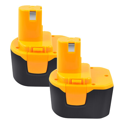 2Pack 12V 5000mAh Akku für RYOBI 1400143 1400652 1400670 4400005 1400652B BD120