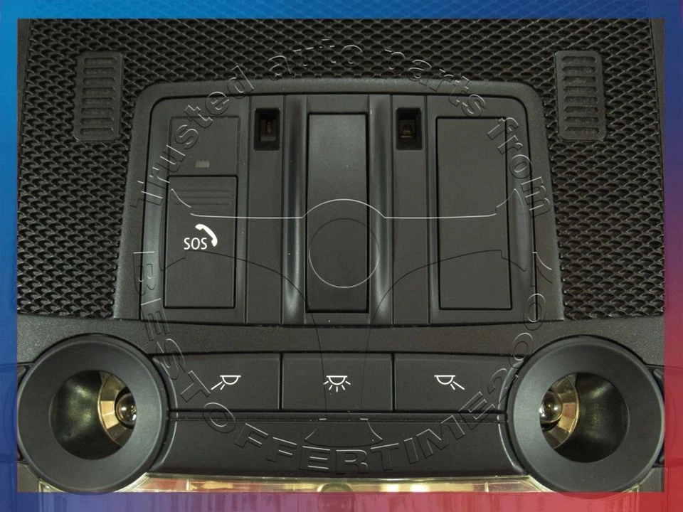 BMW E70 X5 E71 X6 TECHO CORREDIZO DELANTERO INTERIOR LUZ DE LECTURA INTERRUPTOR SOS 9144076 Foto 4 de 4