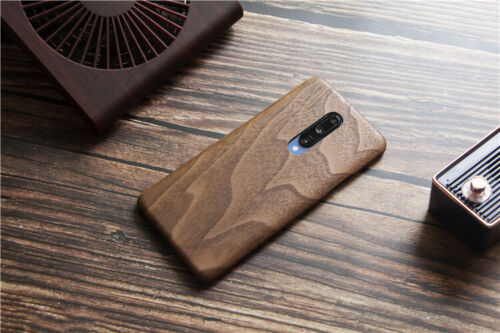 For OnePlus 8T 8 7 Pro 6 walnut Enony Wood Rosewood Apricot Slim Back Case Cover - Picture 11 of 13