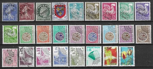 Used France Stamps - Pre-Used Lot - Price €19