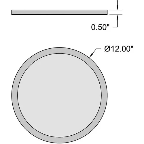 Access Lighting 20832LEDD-BL/ACR ModPLUS Flush Mount Black - Picture 2 of 2