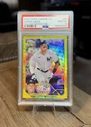 2023 TOPPS CHROME LOGOFRACTOR EDITION YELLOW REFRACTOR AARON JUDGE /75 PSA 10