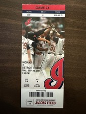 2004 Cleveland Indians 9/16 Ticket Detroit Tigers CC Sabathia MLB K #600