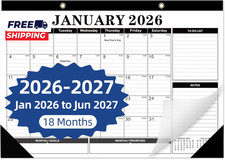 2026 Calendar Desk Calendar 2026-2027 from January 2026 to June 2027 Big 17" X 1